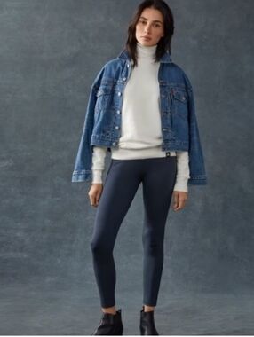 American Giant Navy Leggings 2